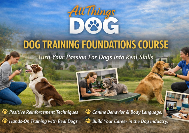 Dog training course promotional banner